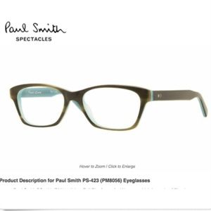 Paul Smith designer eyeglass frames tortoise/blue