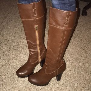 LC Lauren Conrad platform knee high boots