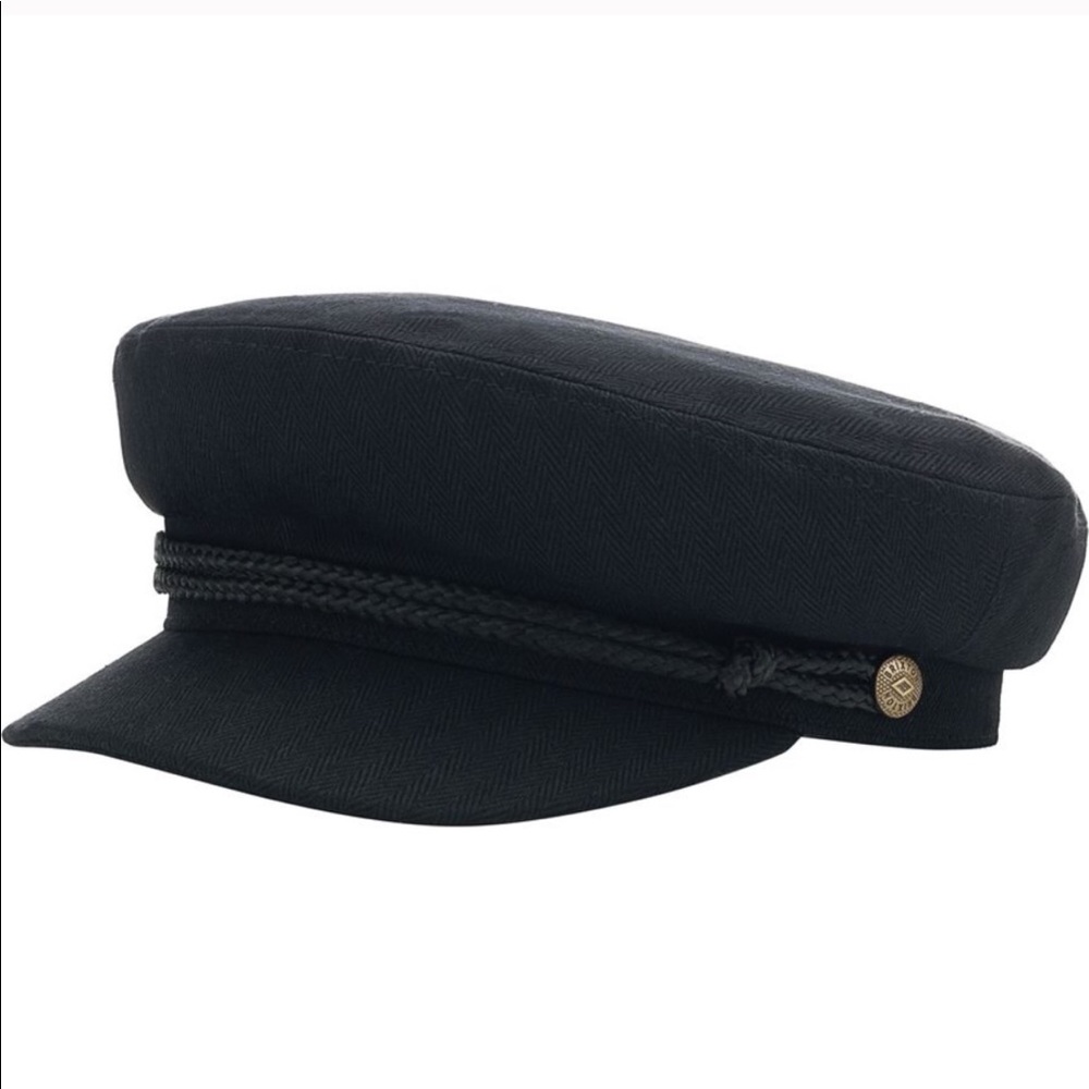 Black Brixton Fiddler Sailor Cap Hat