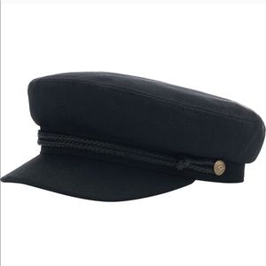 Black Brixton Fiddler Sailor Cap Hat