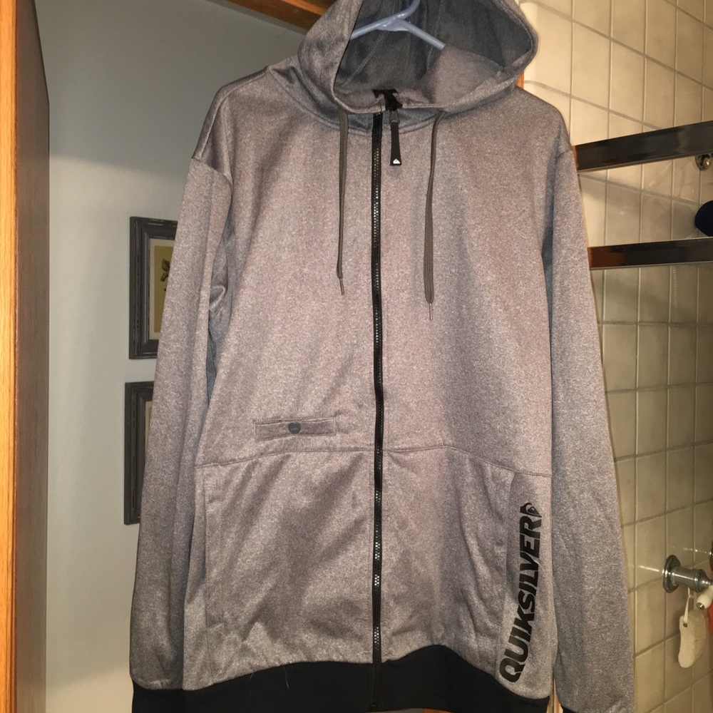 Quicksilver zip front technical hoodie