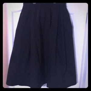 High waisted black skirt