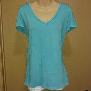 Teal V Neck Favorite T