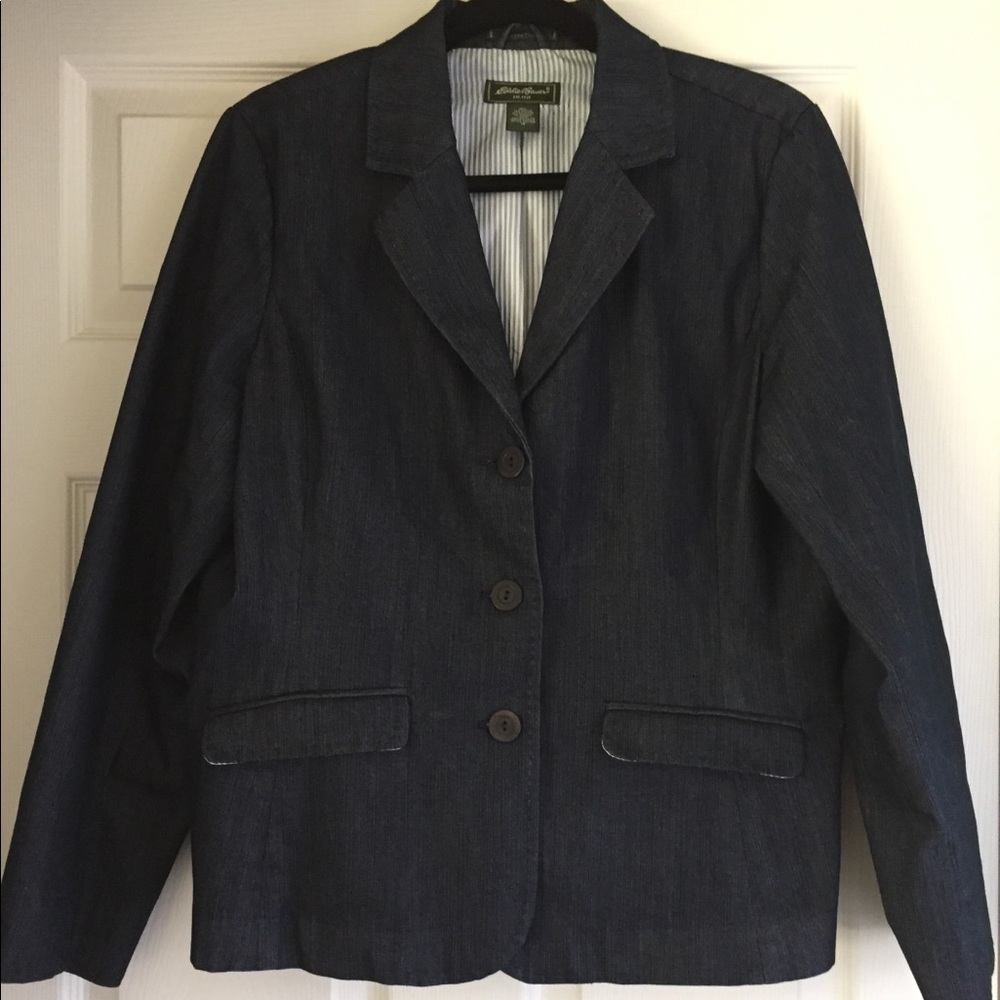 Eddie Bauer Stretch Denim Blazer