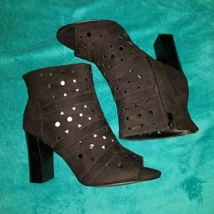 Torrid Black suede booties
