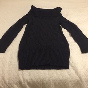 Black turtleneck sweater