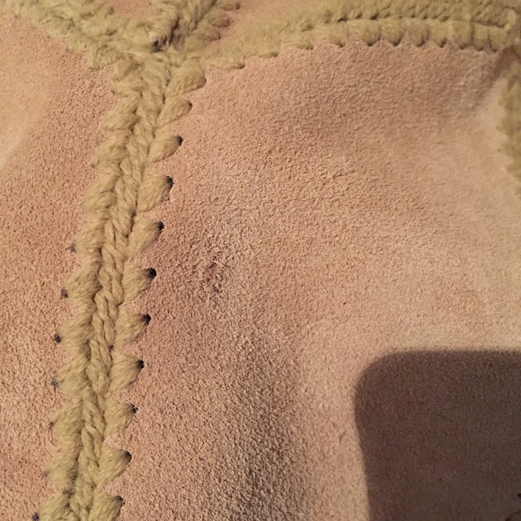 VTG 60's 70's Tan Suede Leather Midi Boho Skirt - Picture 11 of 11