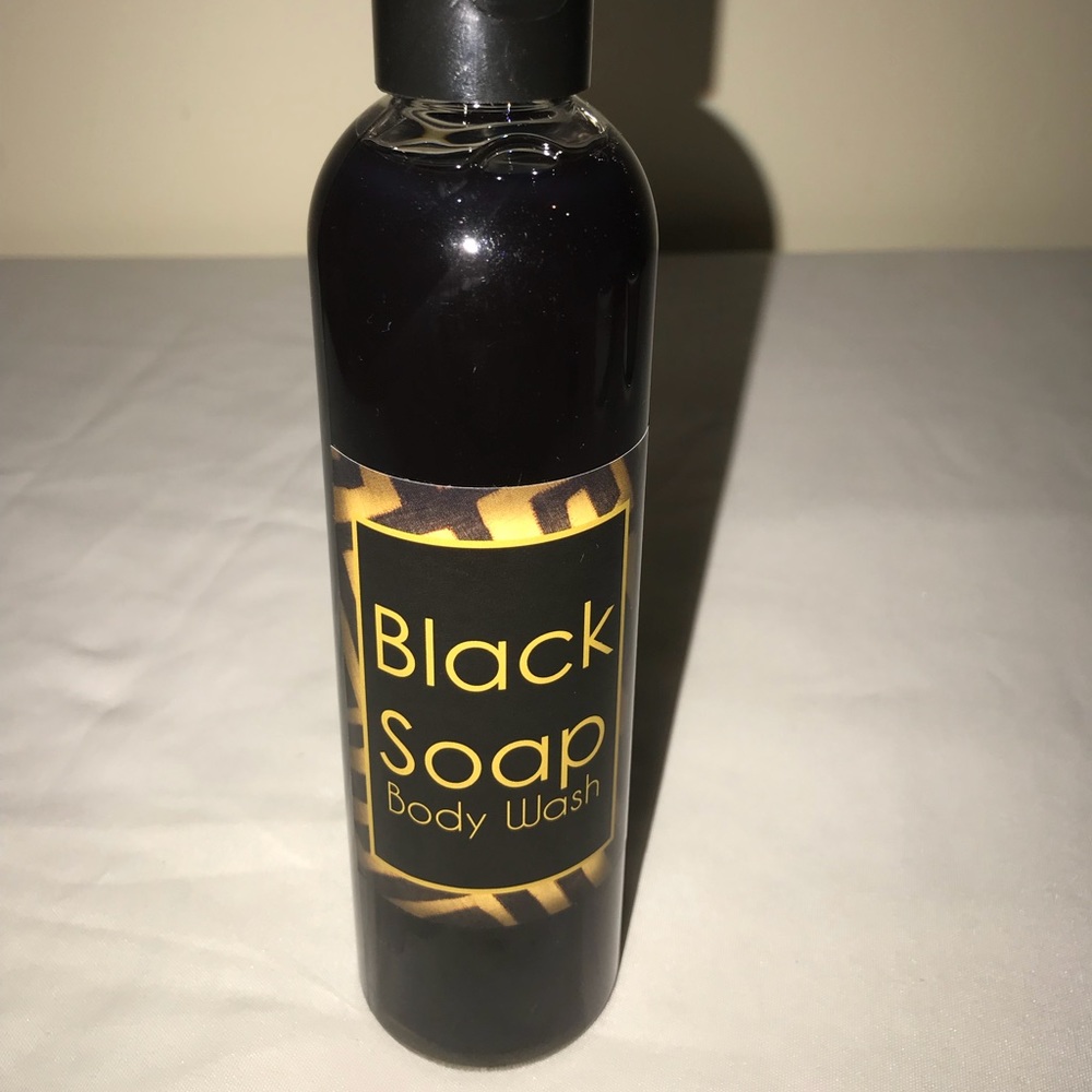 Liquid Black Soap and Body Wash.