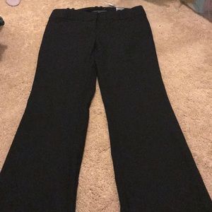 Black work pant high rise