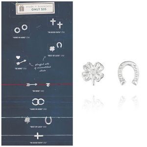 Chloe + Isabel Sterling Silver Lucky Stud Earrings