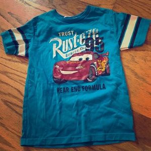 Uniqlo Lightning McQueen tee shirt, kids 7-8