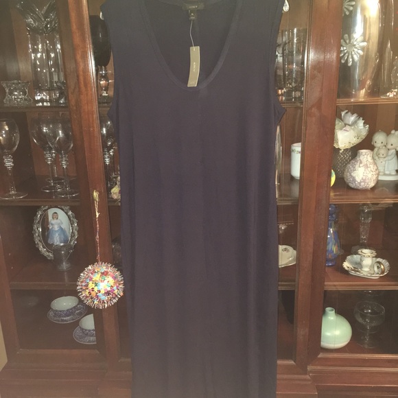 Navy J Crew maxi dress new - Picture 1 of 3