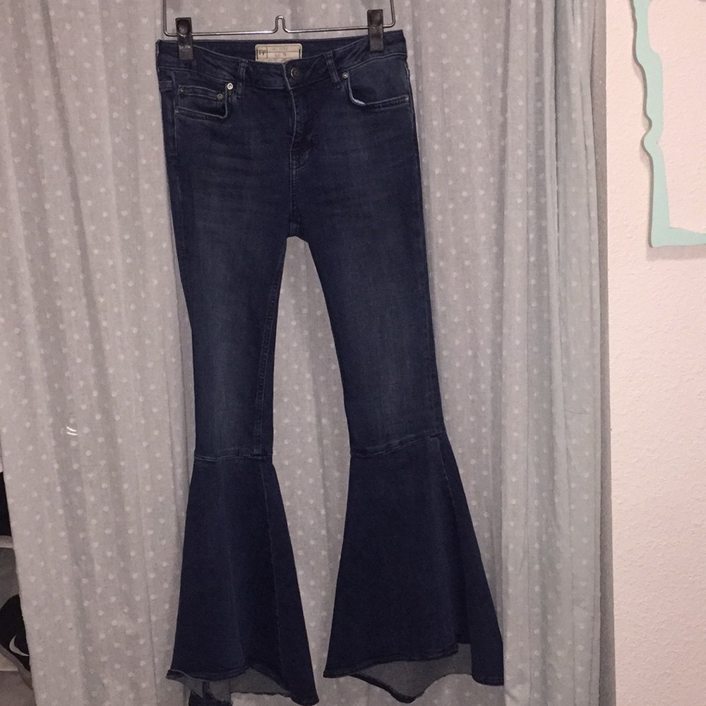 Free people flare bell bottom pant jeans