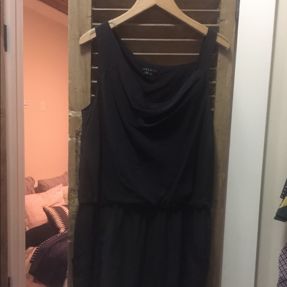 Theory Asymmetrical Top Little Black Dress