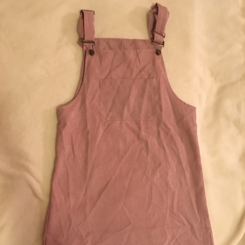 Corduroy Pink Overall Dress ( Send me an offer!)