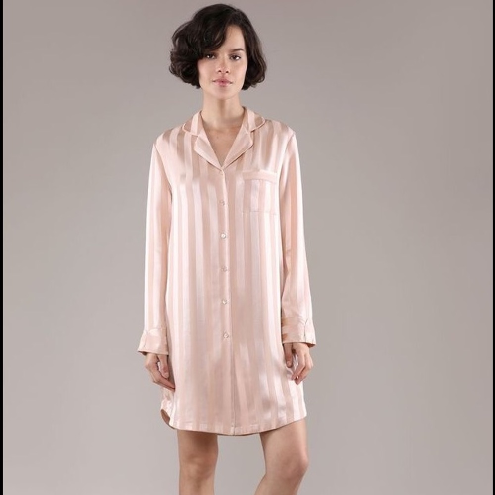 Grana Silk Nightdress XS Rose Dust
