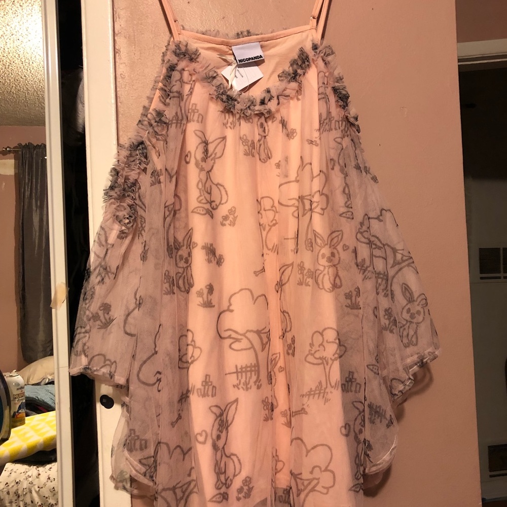 Nicopanda shoulder dress UO