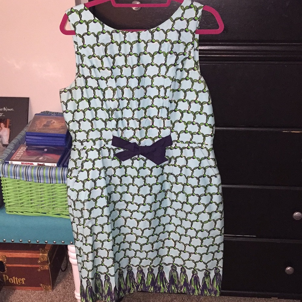 Lilly Pulitzer Edie Shift Dress w/Bow Sz 12
