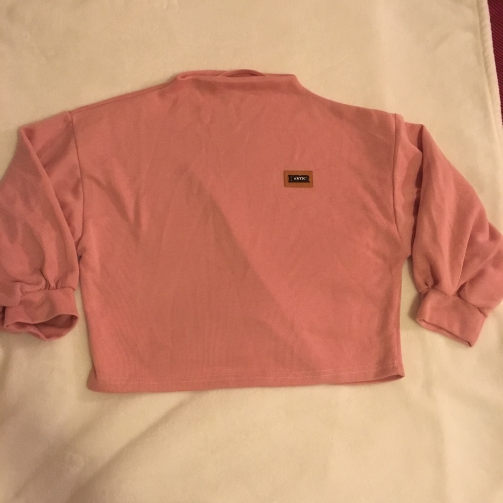 High-neck lantern sleeve top  (Send me an offer!)