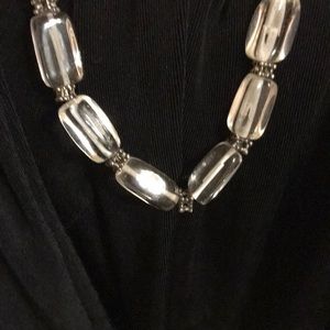 Lucite “stone” bead necklace