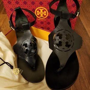 Tory Burch  Navy Wedge Sandal