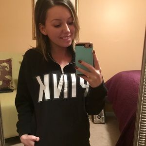 PINK Victoria's Secret- Quarter Zip Sweatshirt 💗