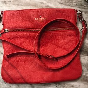 Kate Spade red shoulder bag, used two times