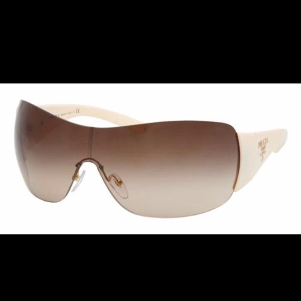 Prada SPR22M Ivory Brown Gradient Sunglasses