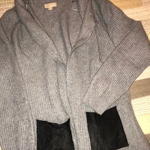 Michael Kors Long Grey Cashmere Sweater/XLCardigan