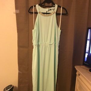 Gianni Bini mint green maxi formal dress