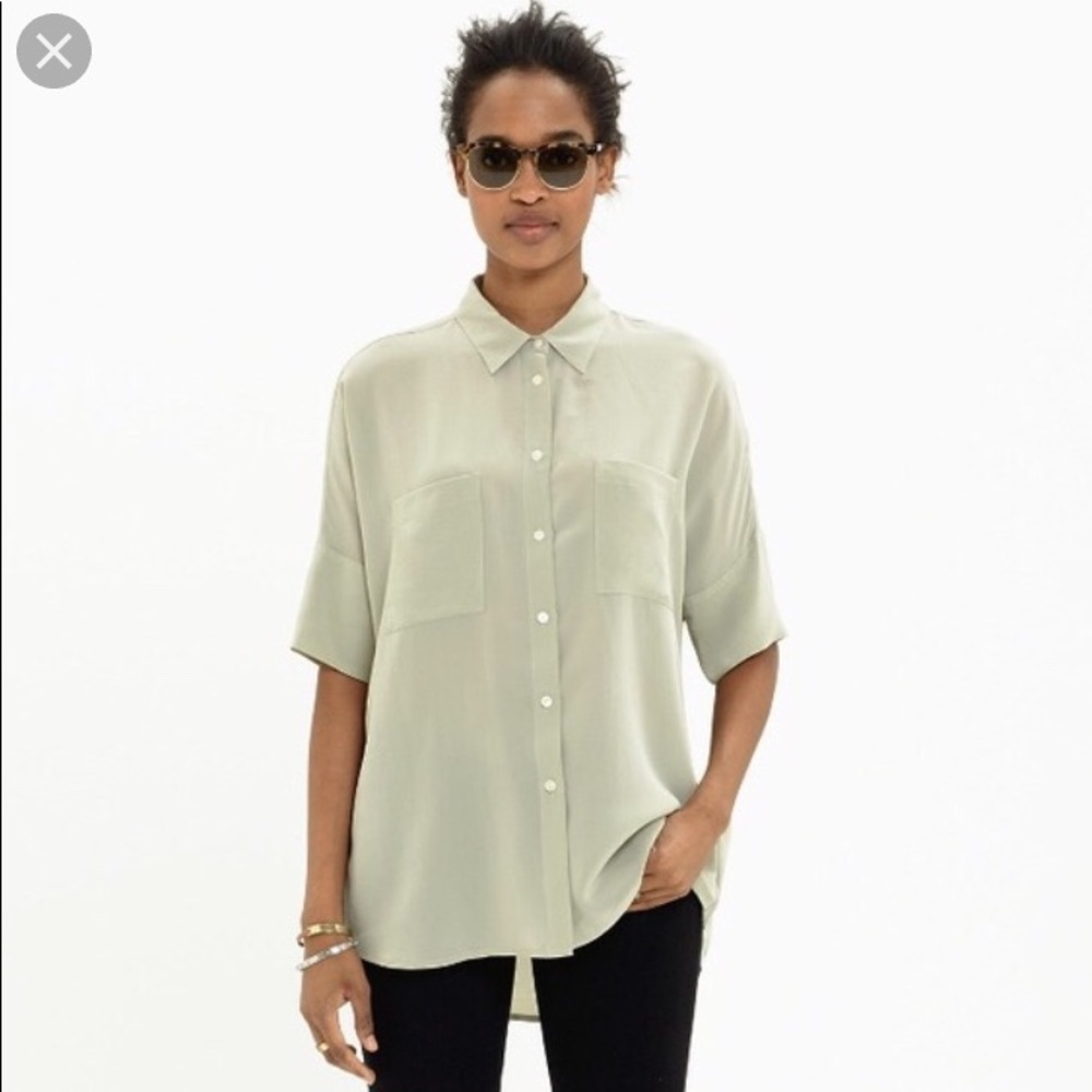 Madewell Silk Courier Shirt