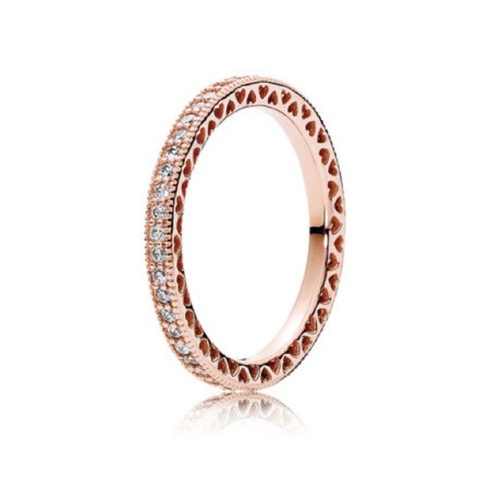 Rose gold Pandora ring