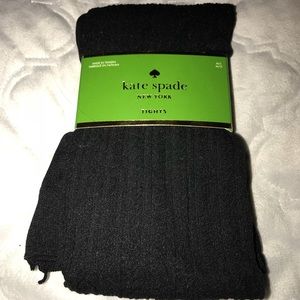 NWOT Kate Spade Black Tights M/L