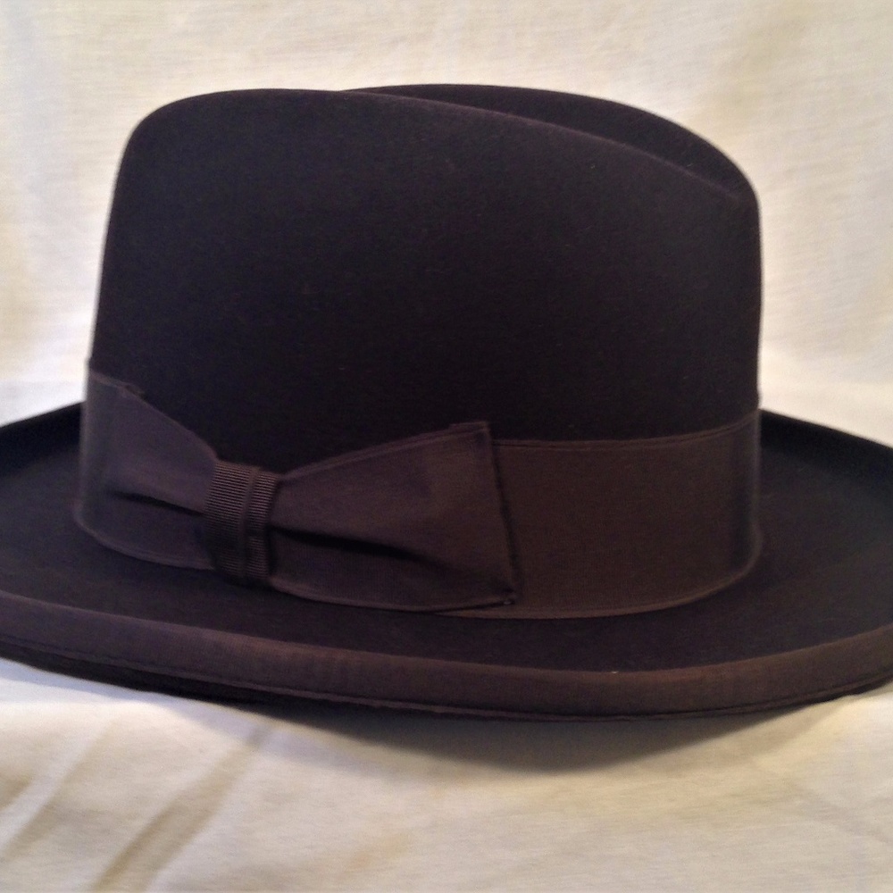 Arnold Hatters NYC Custom Genuine Fur Felt Homburg