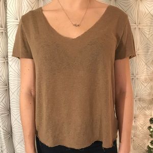 Frayed Brown Shirt YEEZY style