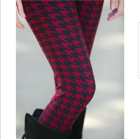 Last! Infinity Raine Houndstooth Print Leggings - Picture 3 of 5