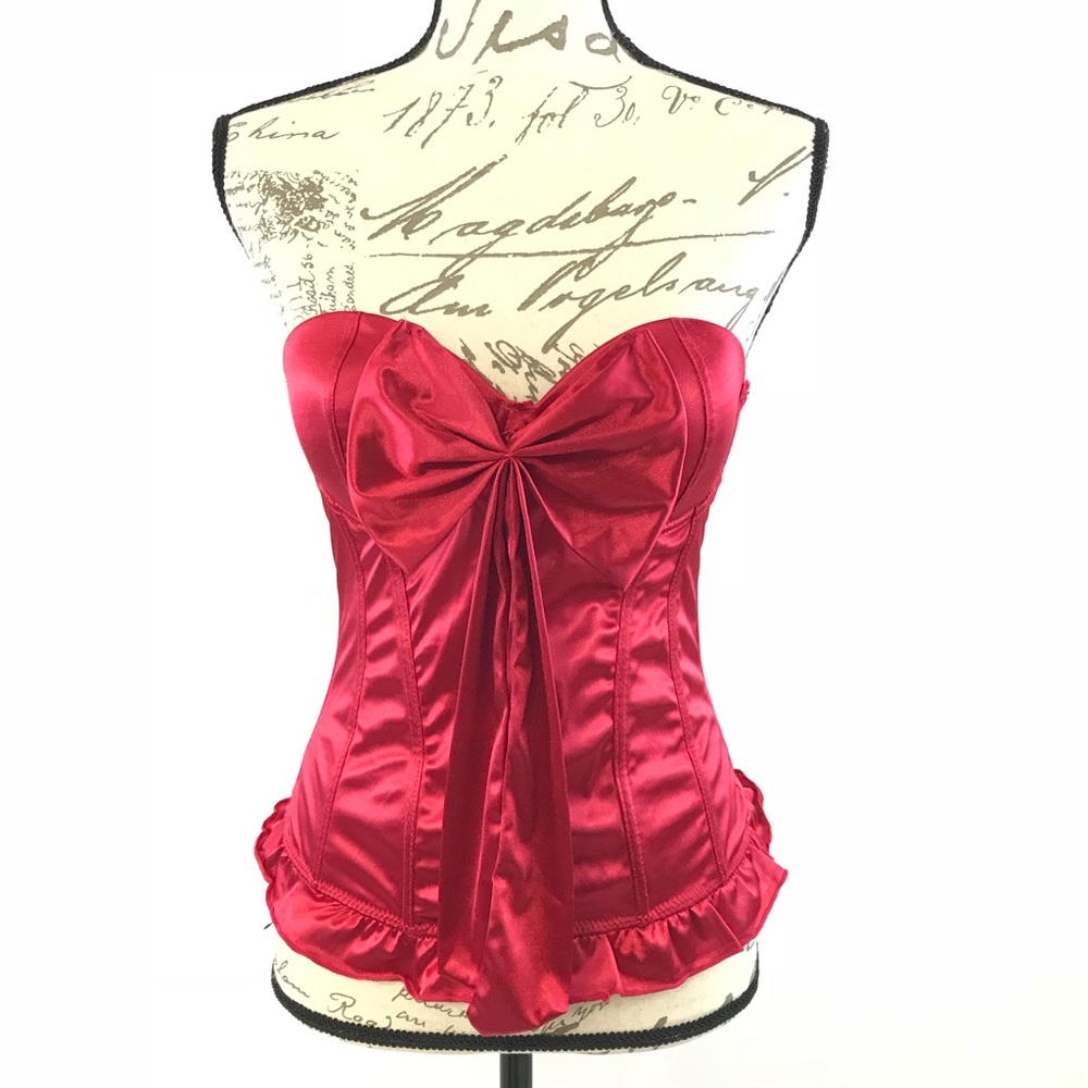 Native Intimates Bright Red Sexy Corset 34C Medium
