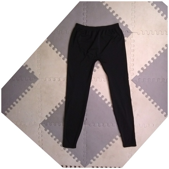 One Step Up Pants - Tights/Stocking Material Full Length Black Legging