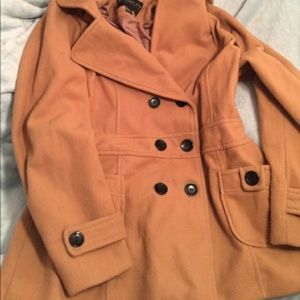 Forever 21+ Tan Pea Coat Size 1x
