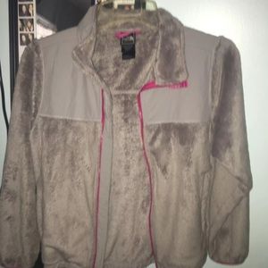 North face fuzzy jacket