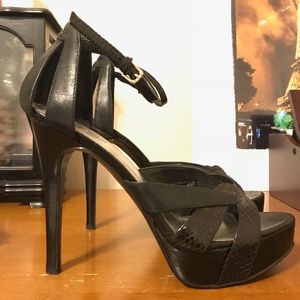 Guess Snake Print Heels