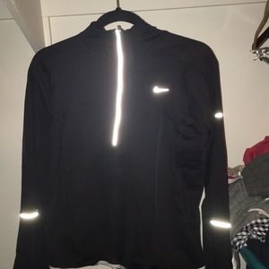 Hooded Nike half zip
