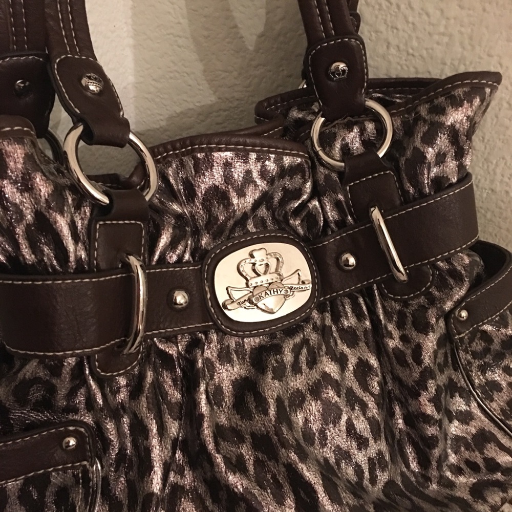 Kathy Van Zeeland Animal Print Handbag - Picture 1 of 8