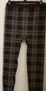 Lane Bryant plaid footless leggings size A/B