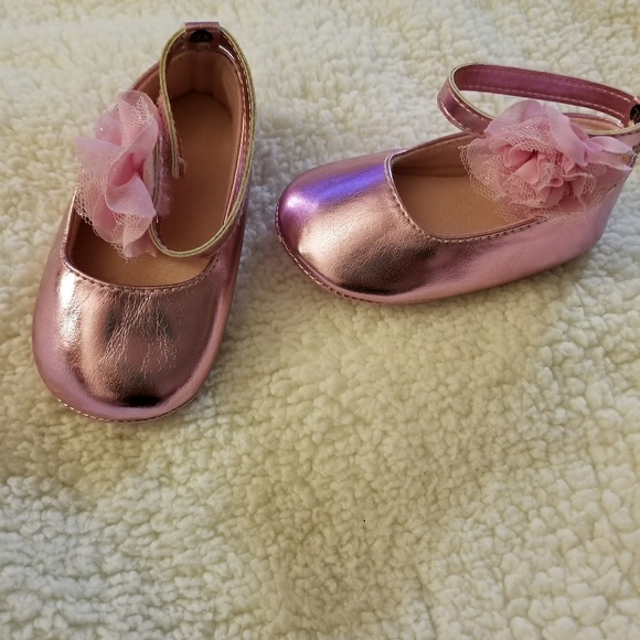 pink baby dress shoes