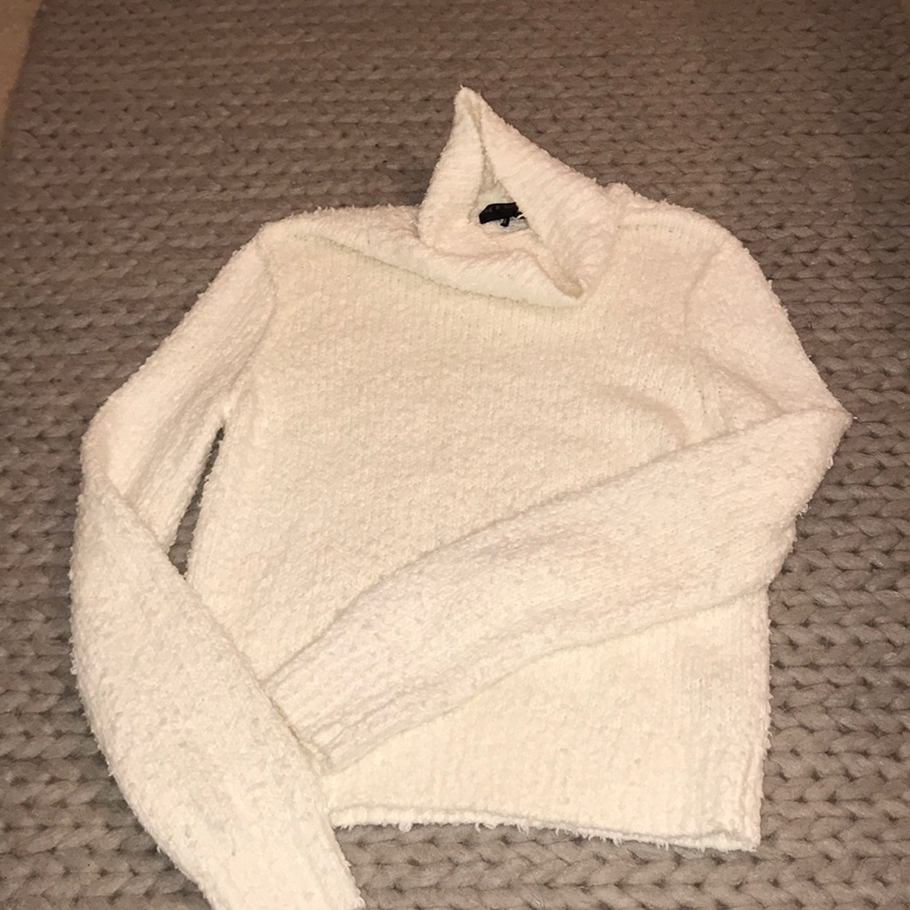 Rag and Bone White Knit Turtle Neck