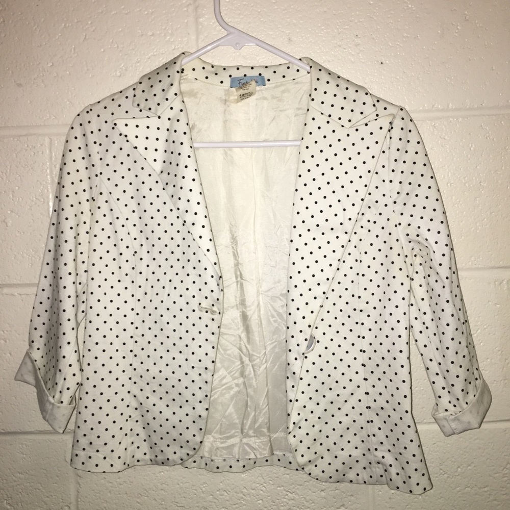 Polka dot blazer