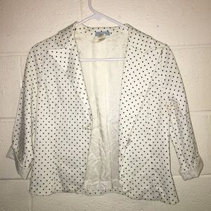 Polka dot blazer