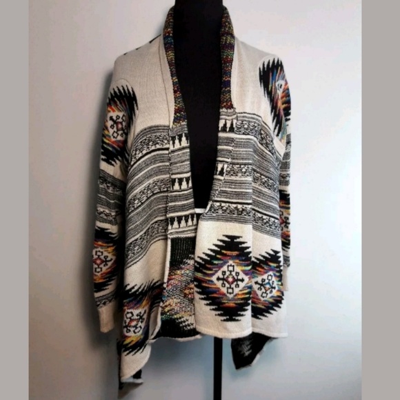Northern Angel Women's L Aztec Cardigan Sweater - Picture 3 of 7