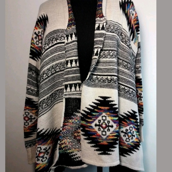 Northern Angel Women's L Aztec Cardigan Sweater - Picture 4 of 7